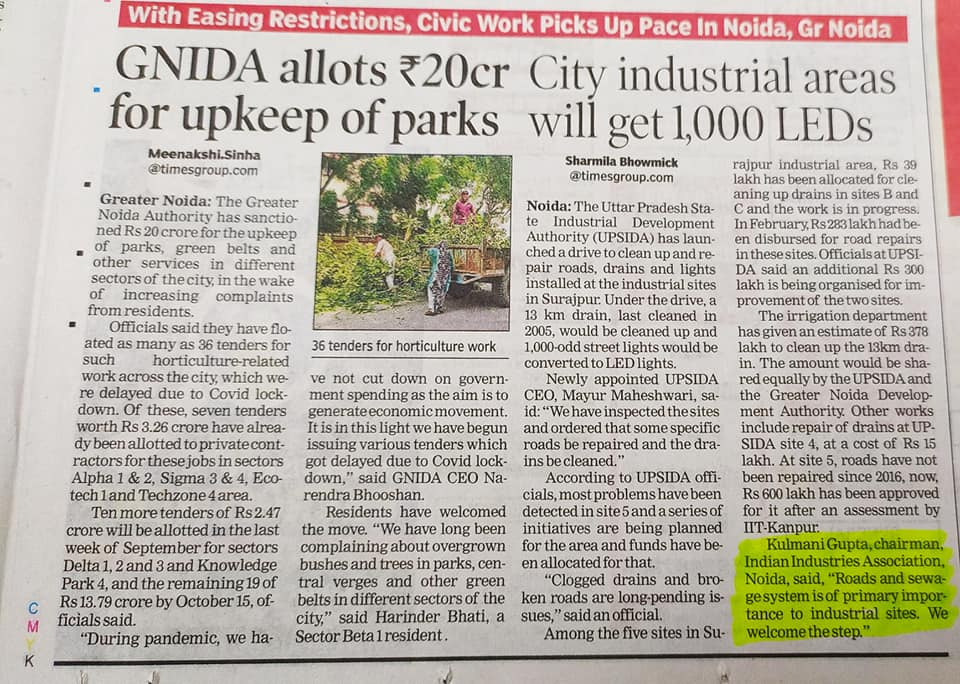Featured in Times Group